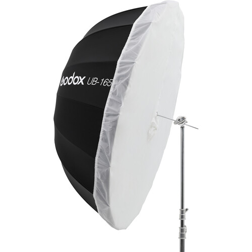 Комплект Фотозонт параболический Godox UB-165S серебро/черный+Рассеиватель DPU-165T
