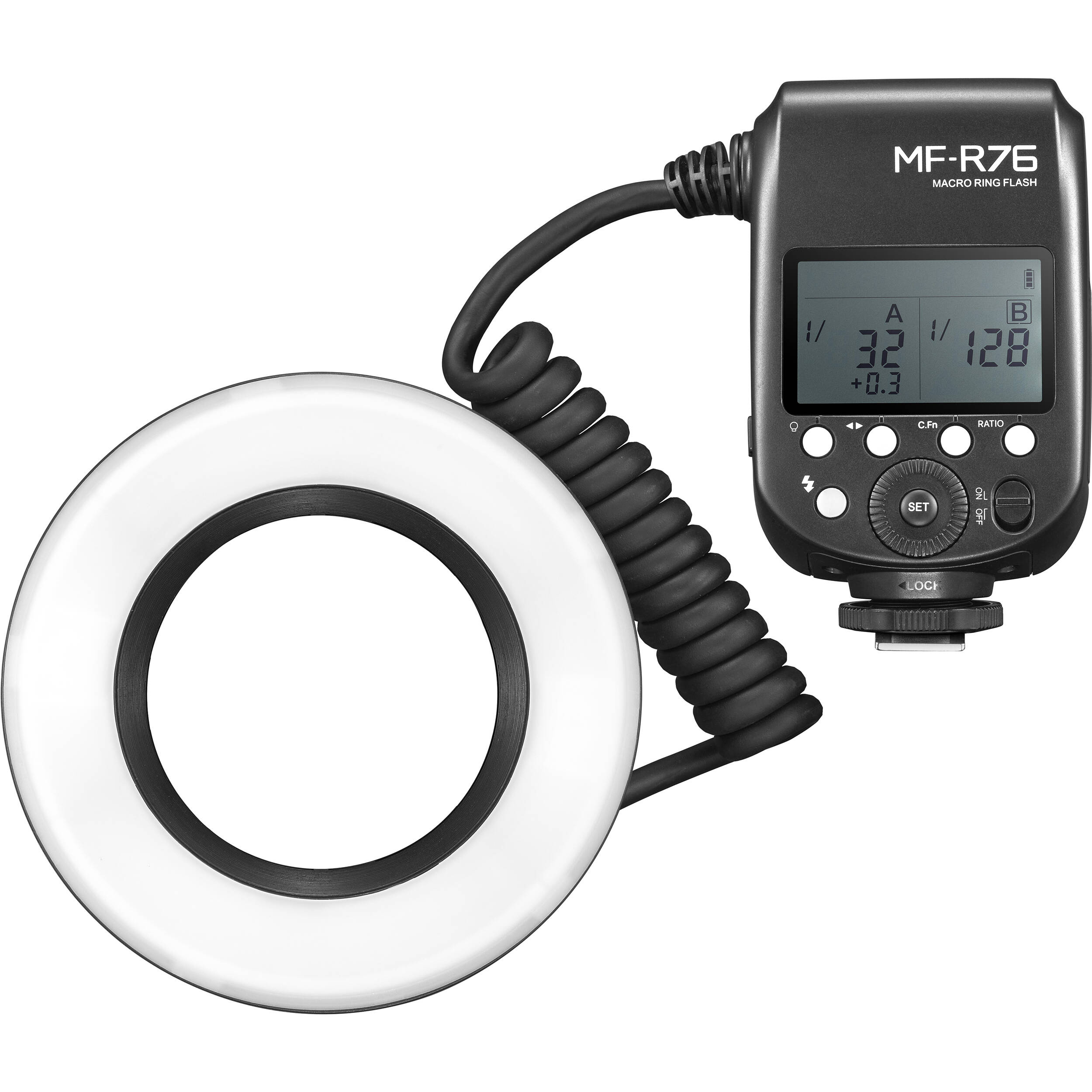 Вспышка для макросъемки Godox MF-R76 кольцевая,  GN14, арт. 29139