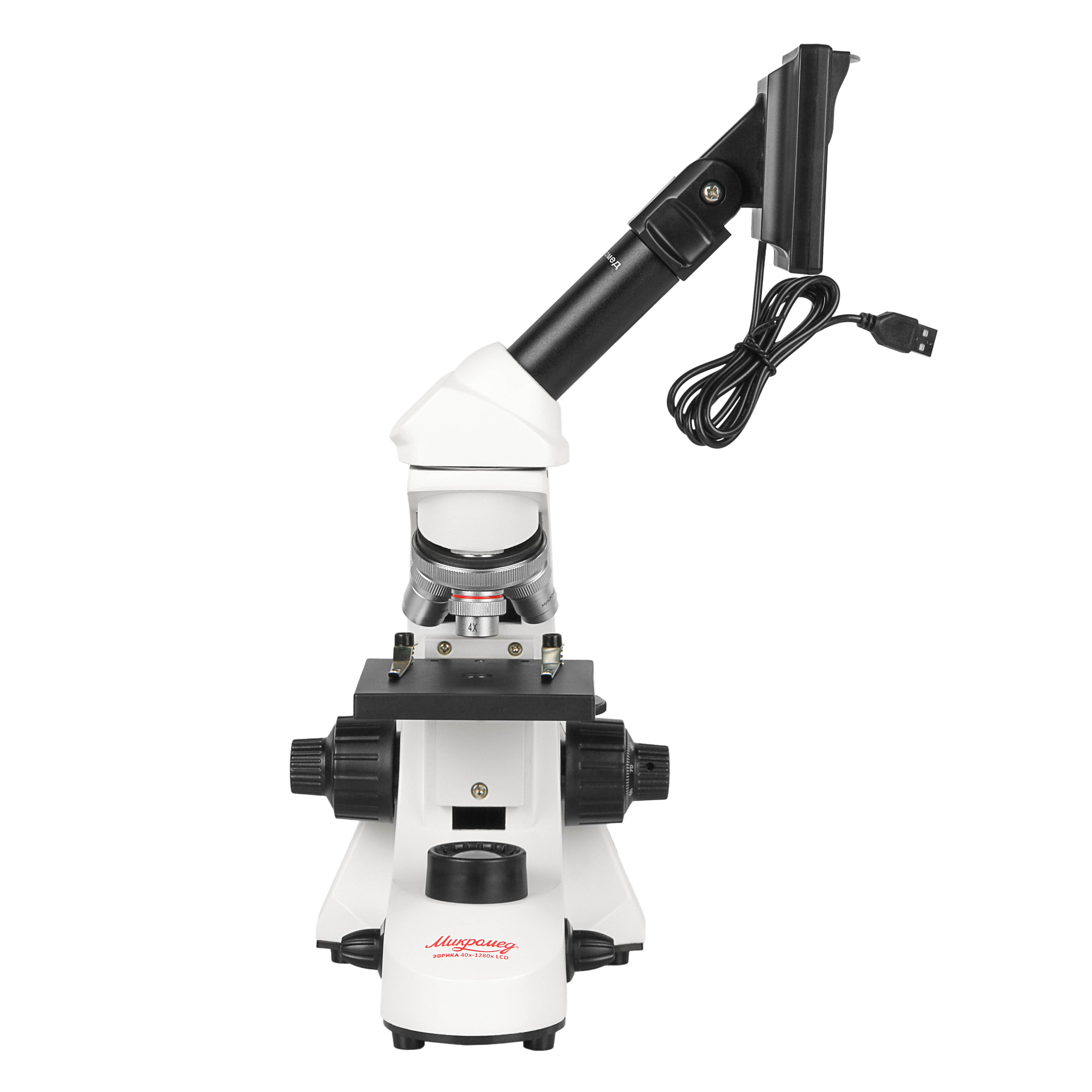 картинка Микроскоп школьный Эврика 40х-1280х LCD цифровой от магазина Ultra-mart