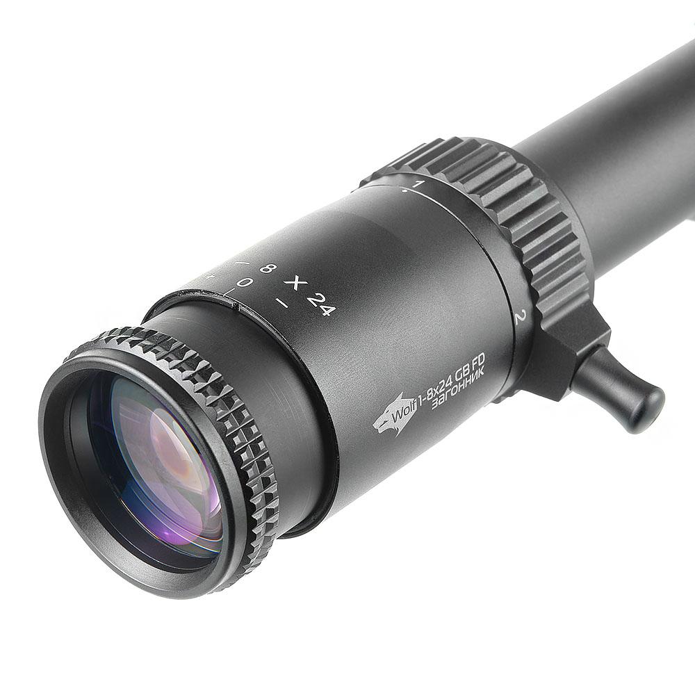 картинка Прицел оптический Veber Wolf 1-8x24 GB FD Загонник от магазина Ultra-mart
