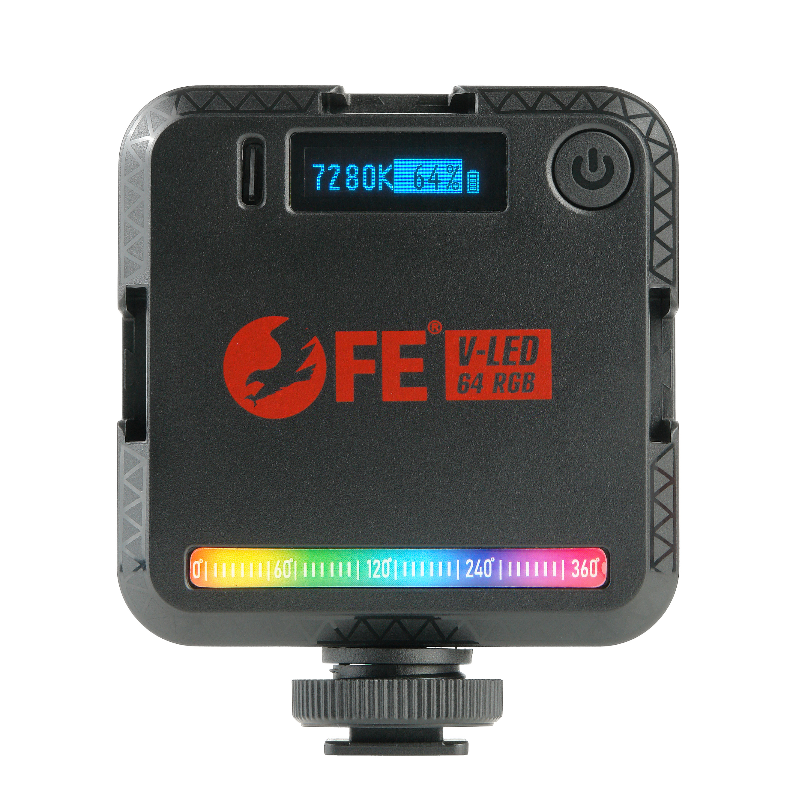 картинка Осветитель Falcon Eyes V-LED 64 RGB накамерный светодиодный от магазина Ultra-mart