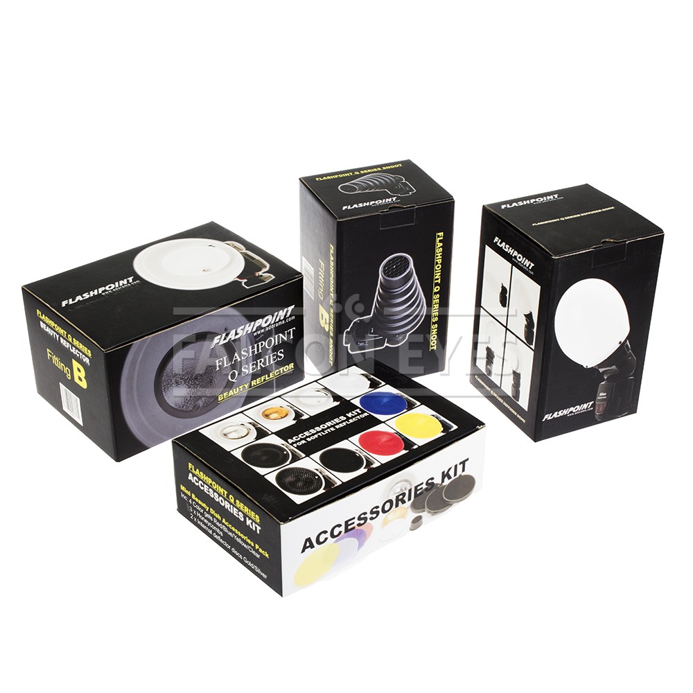 картинка Комплект насадок Falcon Eyes FGA-K9 для накамерных вспышек от магазина Ultra-mart