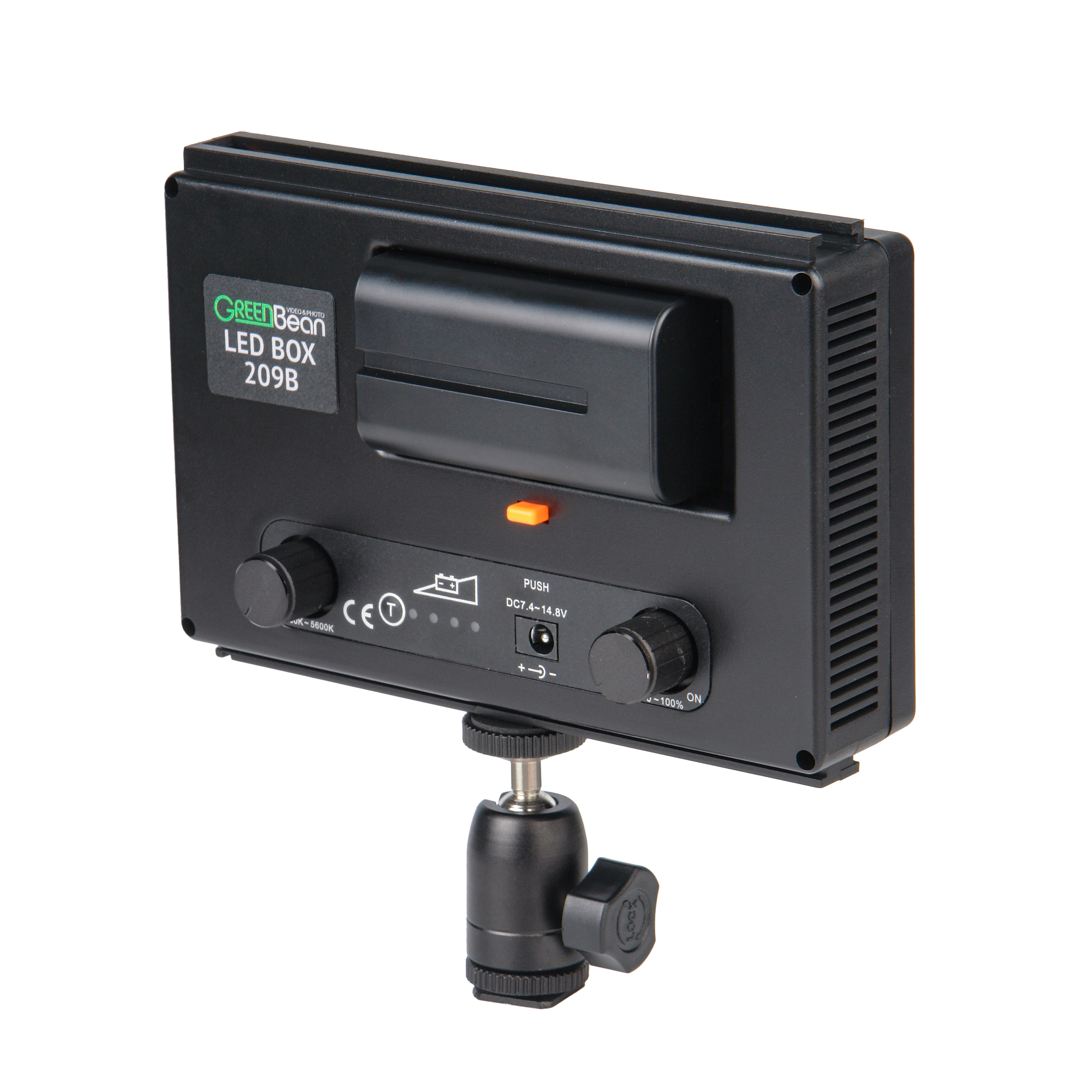 картинка Осветитель GreenBean LED BOX 209B накамерный светодиодный, арт.33118 от магазина Ultra-mart