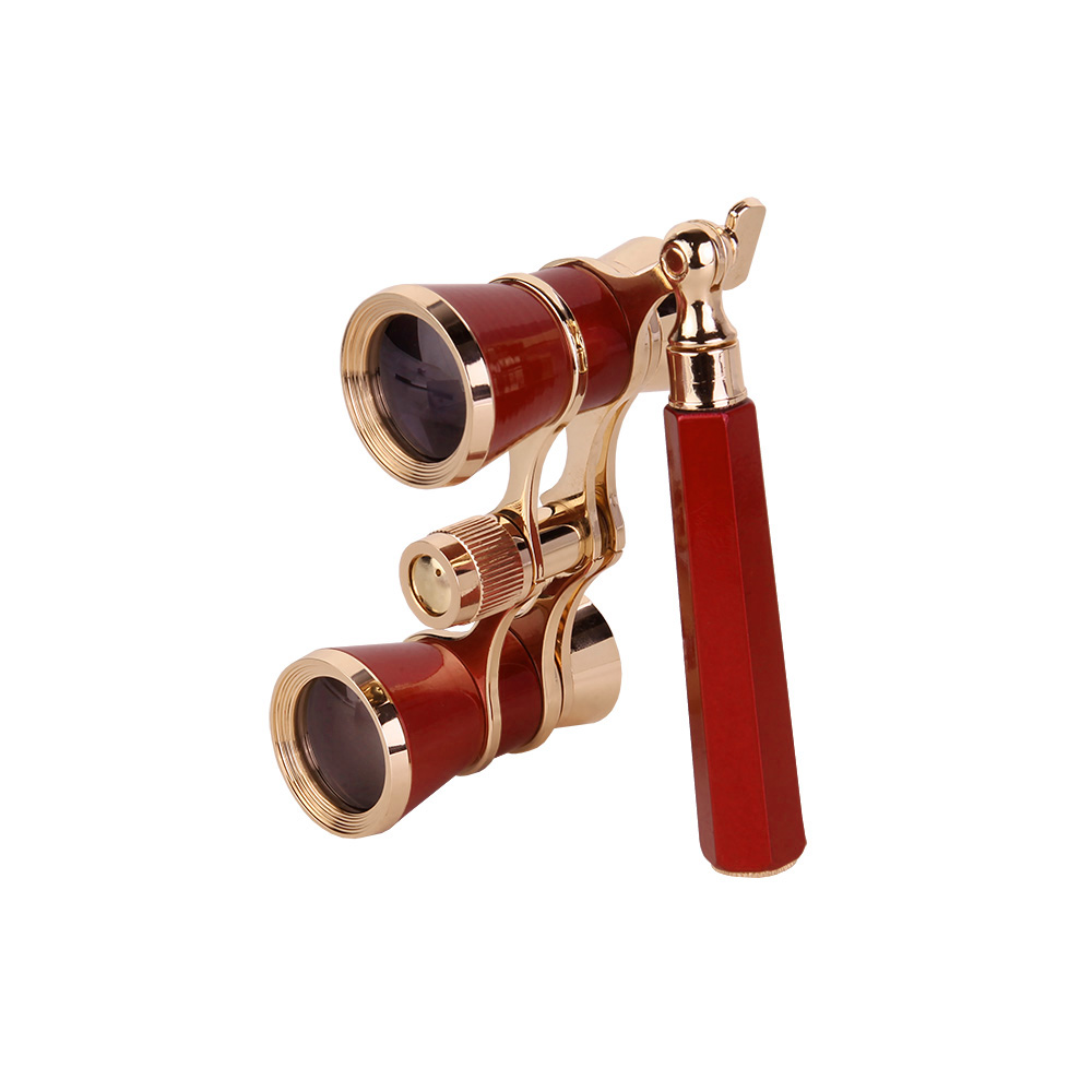 картинка Бинокль театральный Veber Opera БГЦ 3x25 лорнет, красный/золотой арт.10987 от магазина Ultra-mart