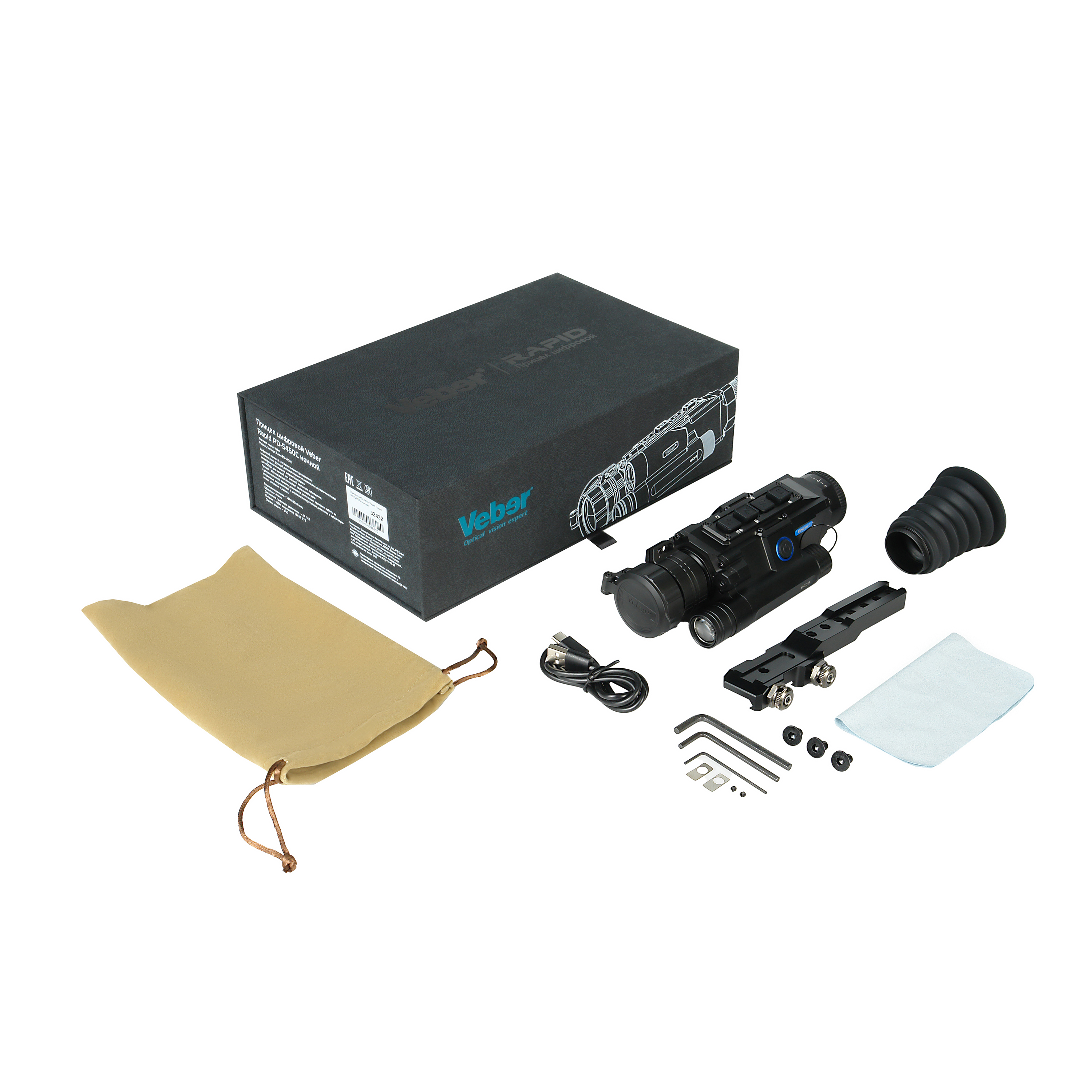 картинка Прицел цифровой Veber Rapid PD-S450C ночной 4K,  арт.32432 от магазина Ultra-mart