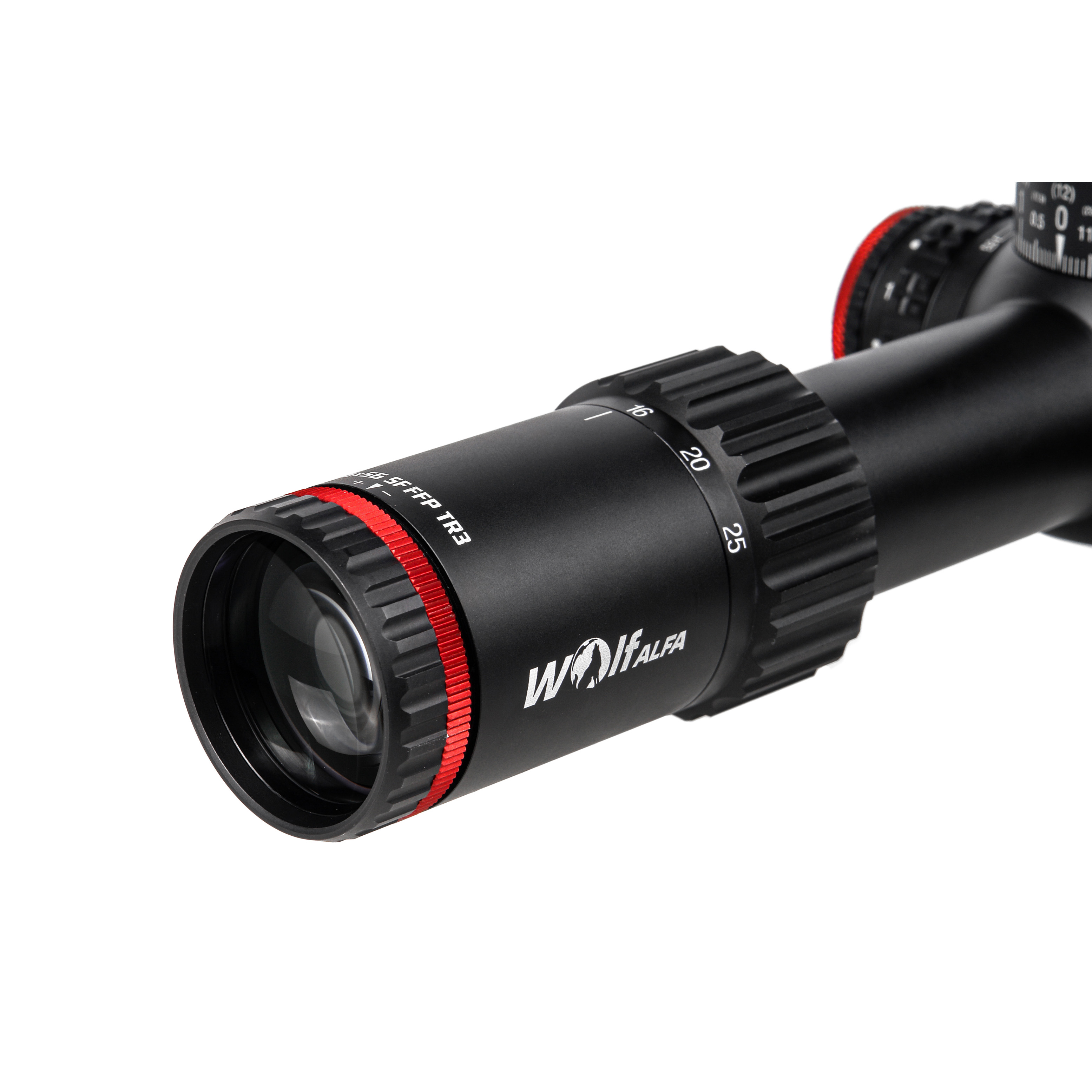картинка Прицел оптический Veber Wolf Alfa 5-25x56 SF FFP TR3 с колесом отстройки параллакса от магазина Ultra-mart