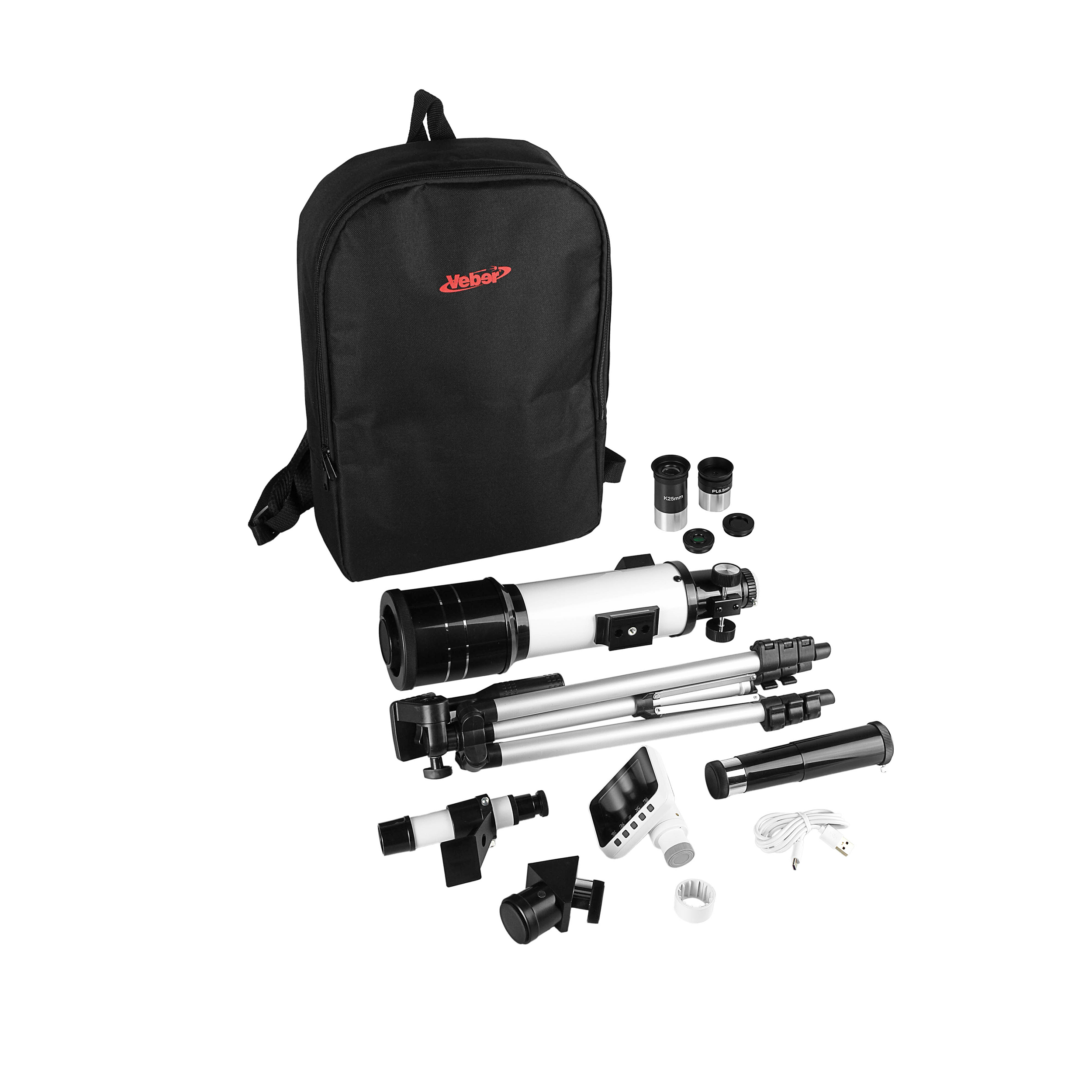 картинка Телескоп цифровой Veber Эврика M400/70 WiFi с дисплеем, арт.32340 от магазина Ultra-mart