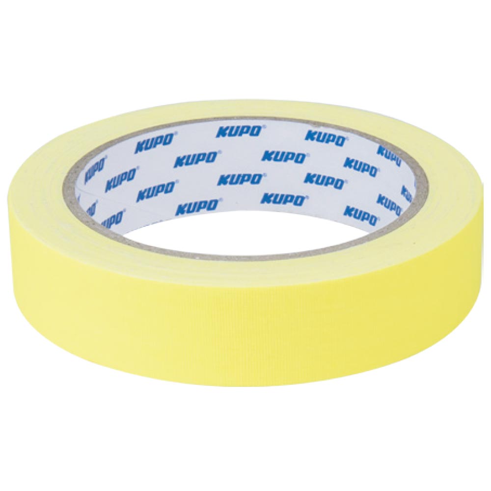 Лента клейкая KUPO CSS-2415Y CLOTH SPIKE TAPE желтая