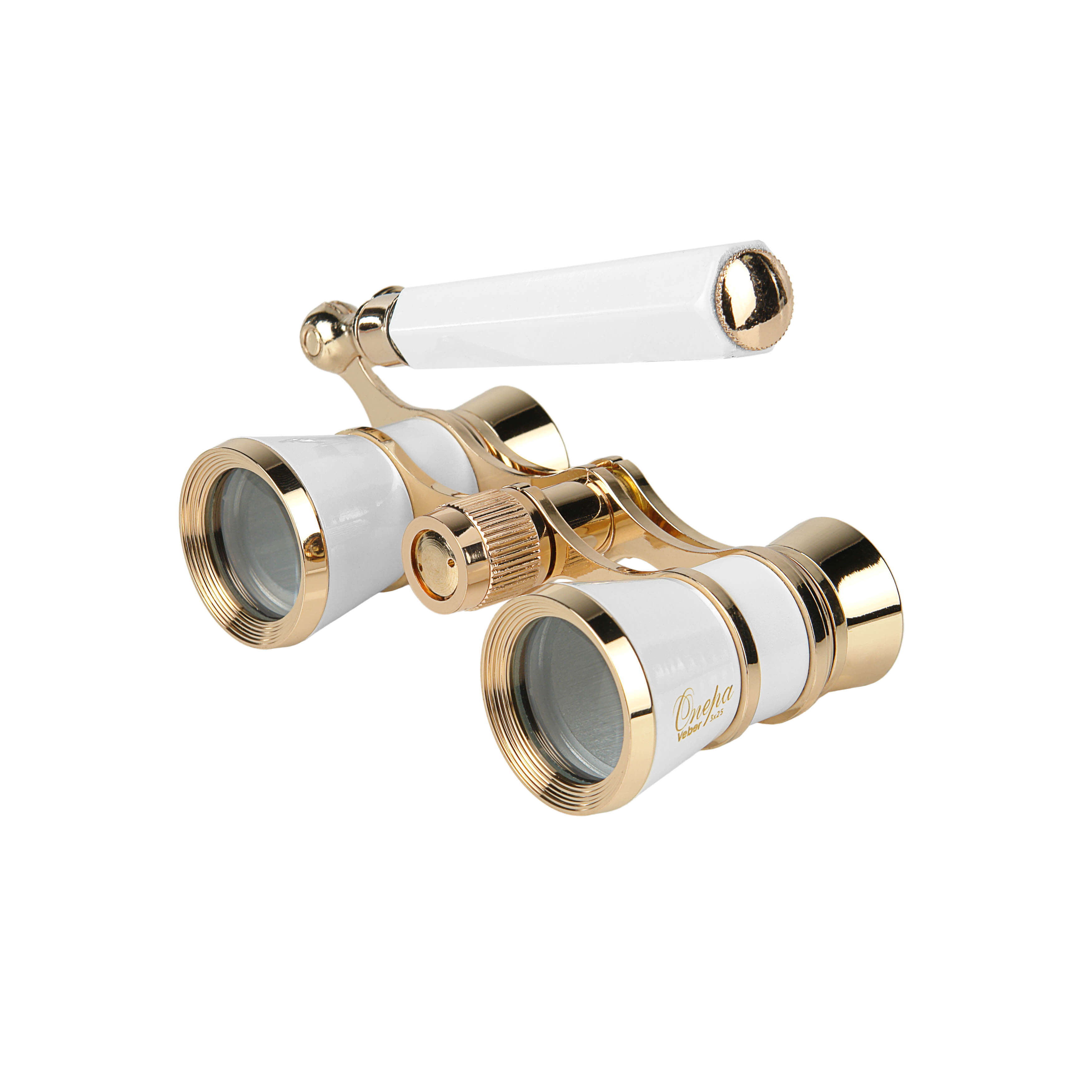 картинка Бинокль театральный Veber Opera БГЦ 3x25 лорнет, белый/золотой арт.10986 от магазина Ultra-mart