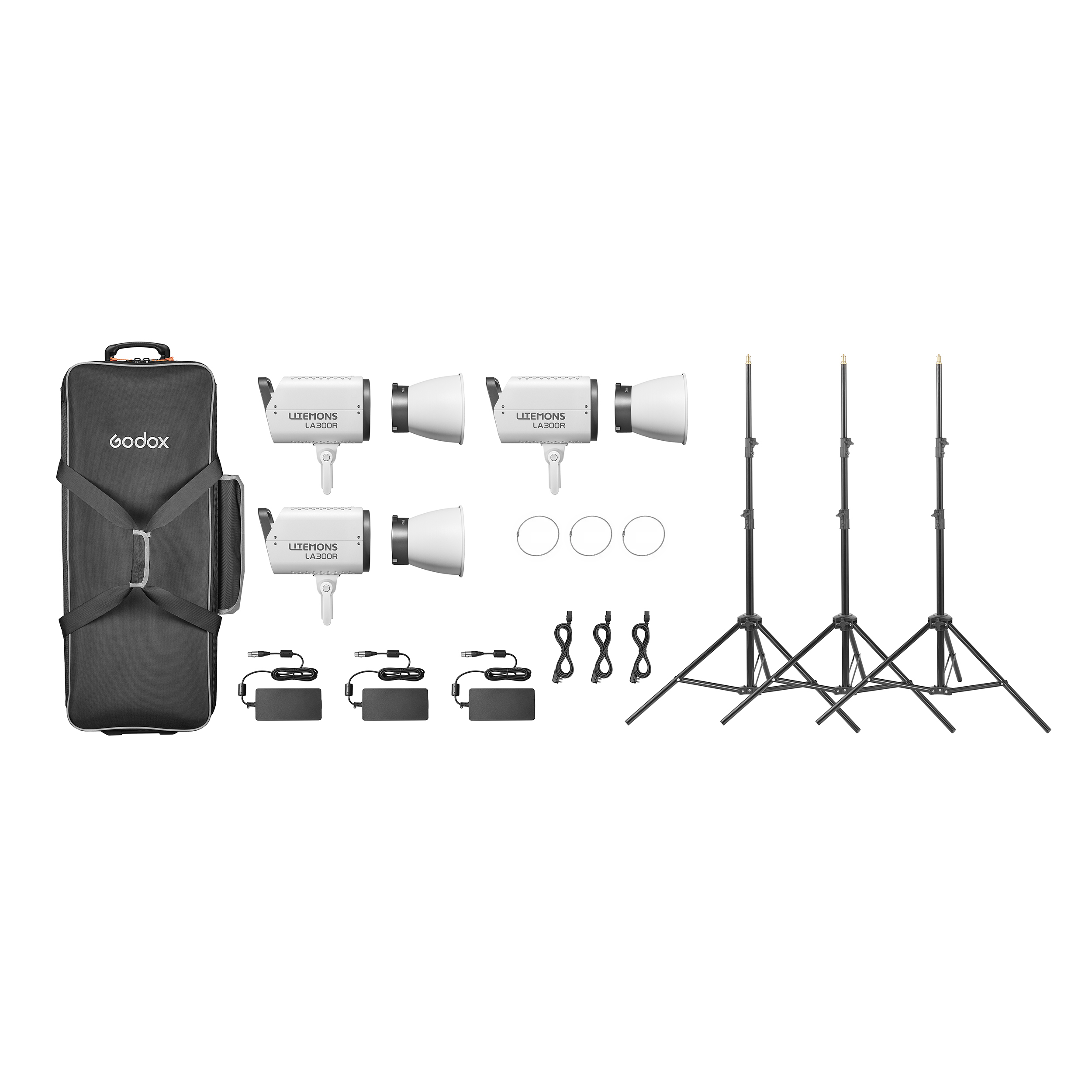 картинка Комплект светодиодных осветителей Godox LITEMONS LA300R K3 от магазина Ultra-mart
