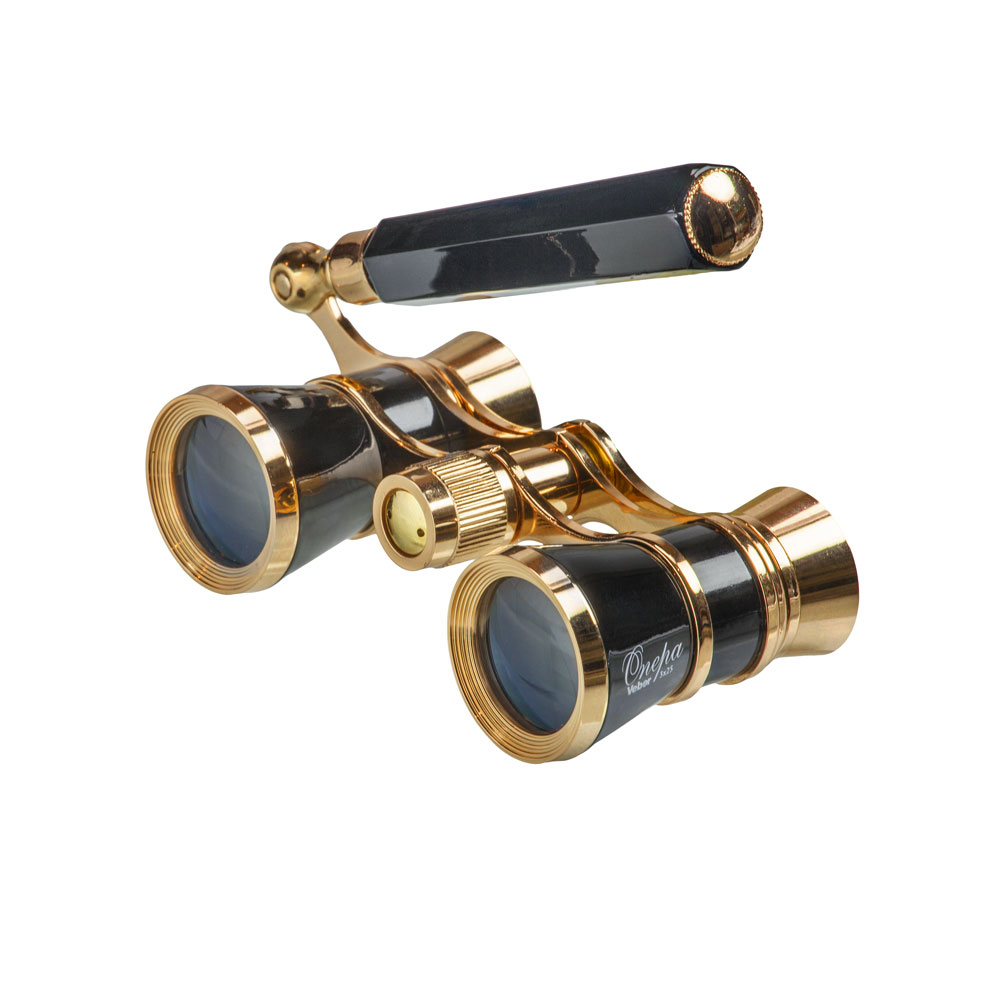 картинка Бинокль театральный Veber Opera БГЦ 3x25 лорнет, черный/золотой арт.10988 от магазина Ultra-mart