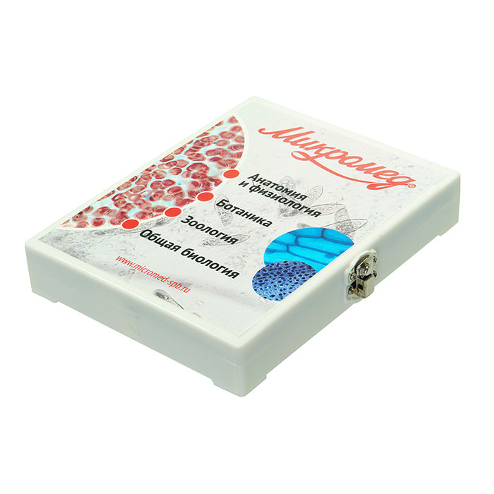 картинка Набор готовых микропрепаратов "Микромед №80", 74 препарата,арт. 23319 от магазина Ultra-mart