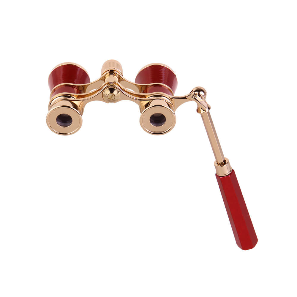 картинка Бинокль театральный Veber Opera БГЦ 3x25 лорнет, красный/золотой арт.10987 от магазина Ultra-mart