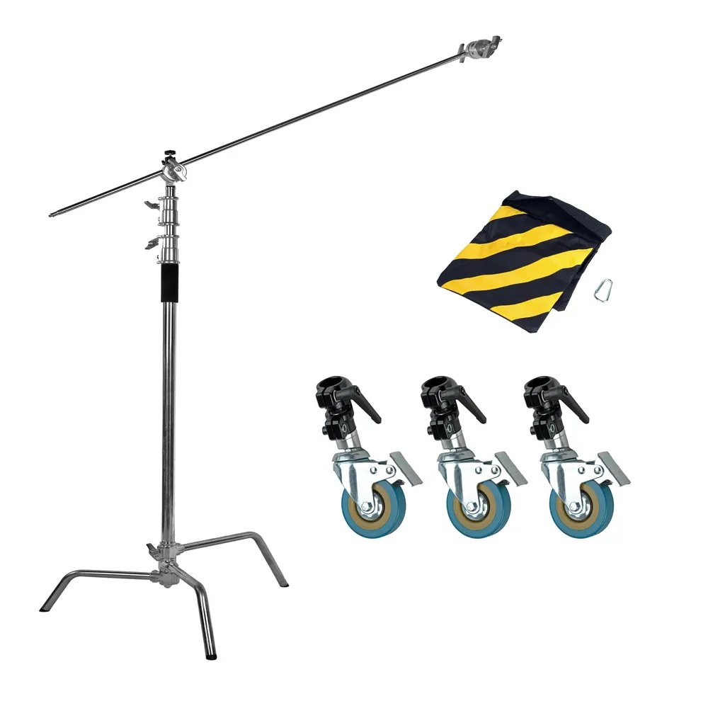 картинка Комплект Стойка-тренога со штангой Falcon Eyes C-Stand 3300L + ролики PCA-Kit2 и мешок для песка SP-BG11 от магазина Ultra-mart