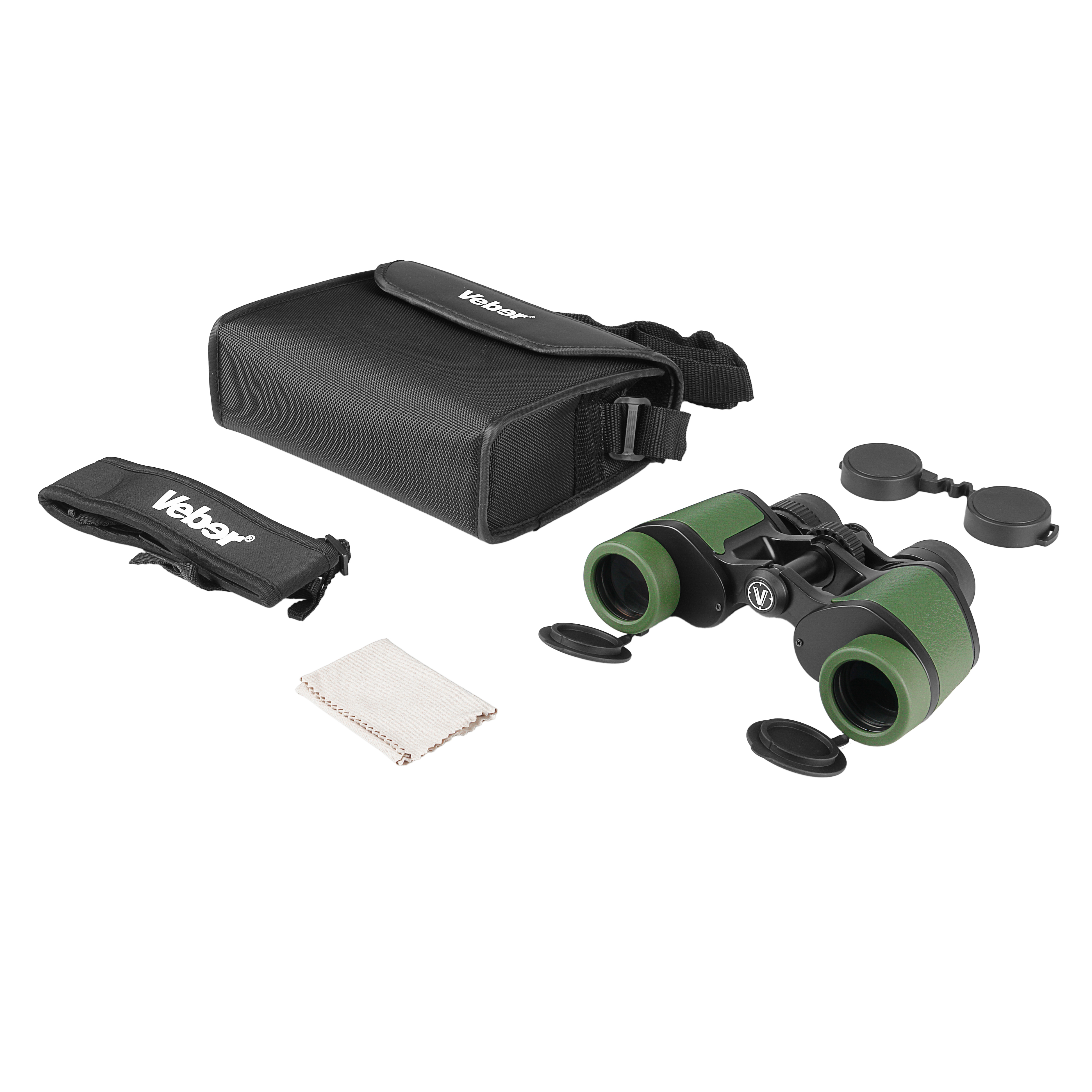 картинка Бинокль Veber TITAN 7x32WP. зеленый арт.32800 от магазина Ultra-mart