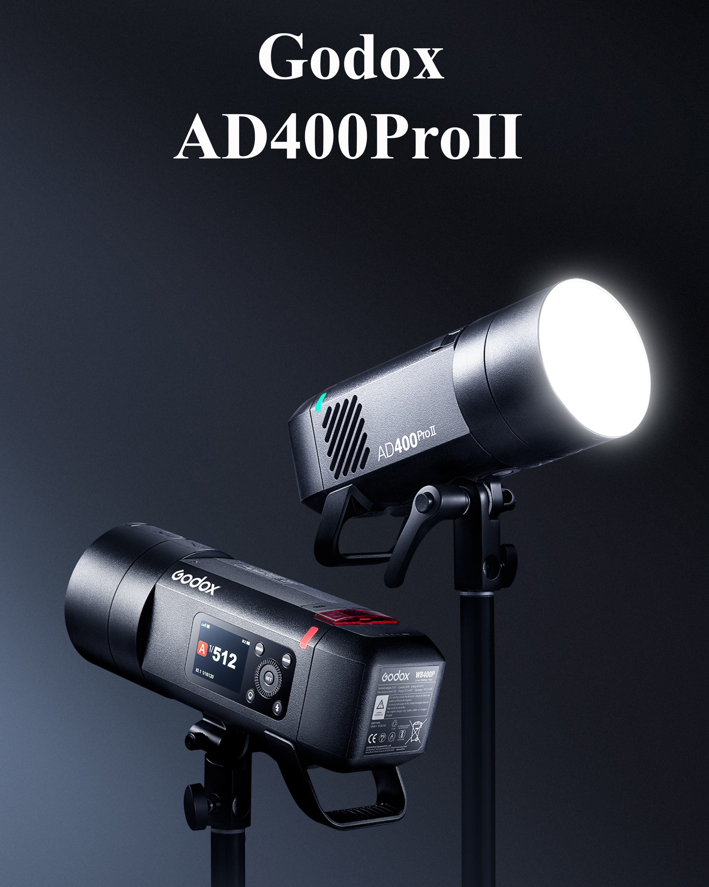 картинка Вспышка аккумуляторная Godox Witstro AD400ProII, 400Дж, арт.33015 от магазина Ultra-mart