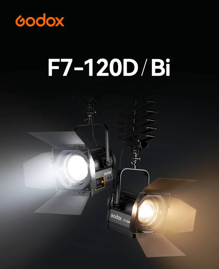 картинка Осветитель светодиодный Godox F7-120D K2 с линзой Френеля от магазина Ultra-mart