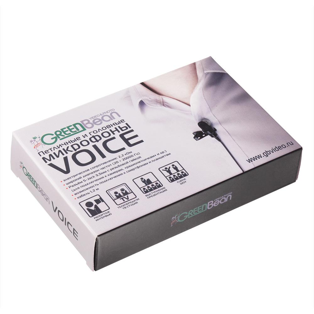 картинка Микрофон петличный GreenBean Voice 4 black S-Jack от магазина Ultra-mart