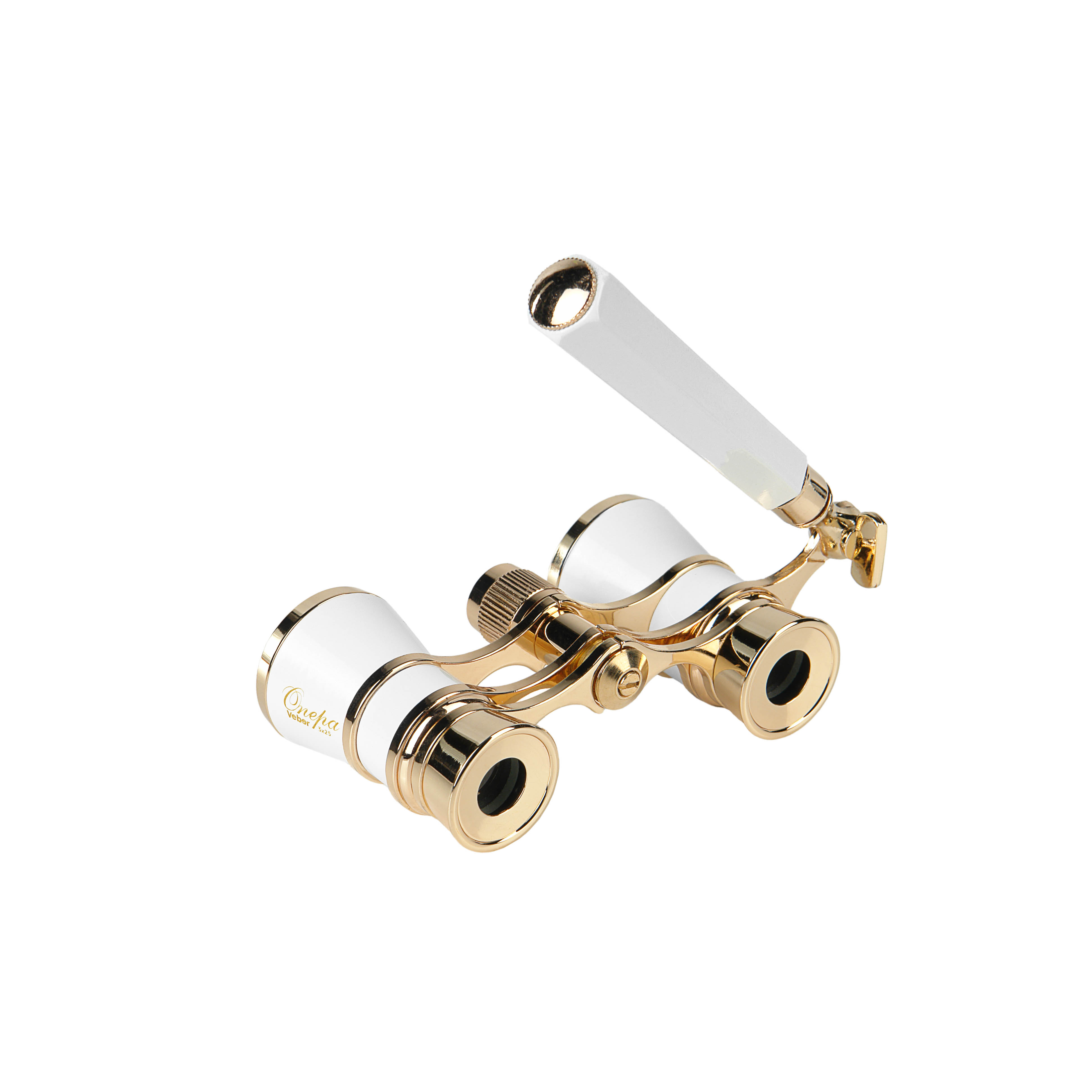 картинка Бинокль театральный Veber Opera БГЦ 3x25 лорнет, белый/золотой арт.10986 от магазина Ultra-mart