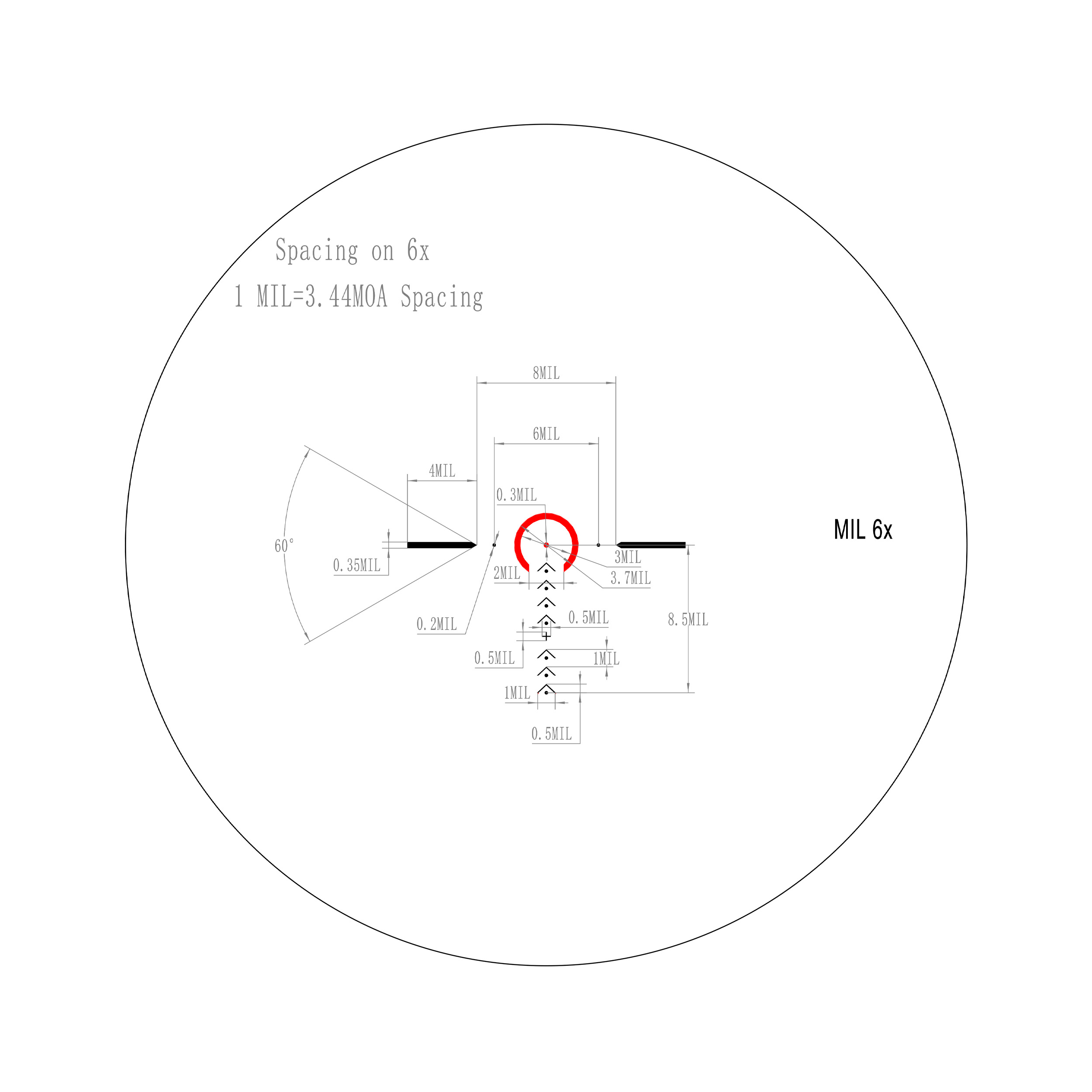 картинка Прицел оптический Veber Wolf Alfa 1-6x24 FCD от магазина Ultra-mart