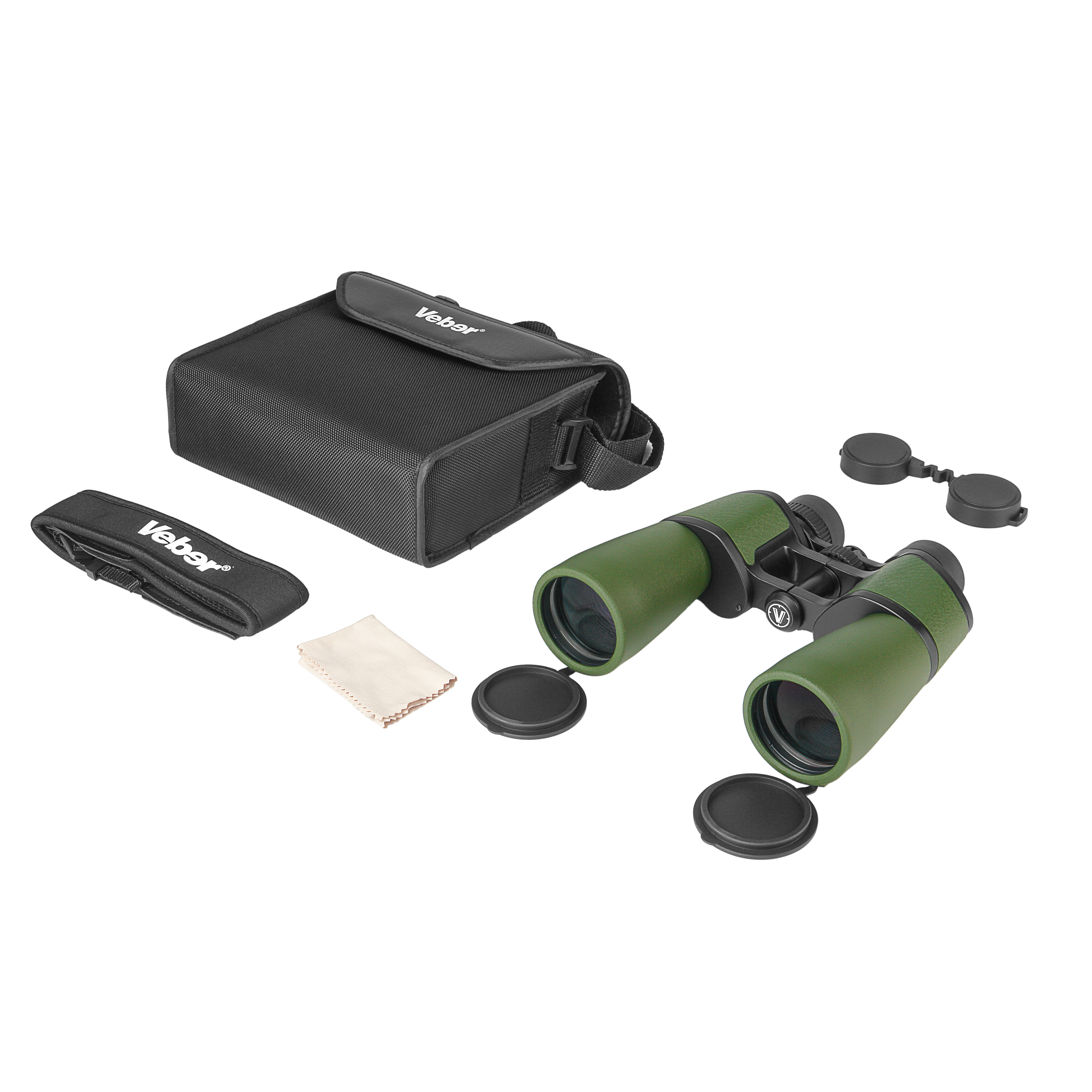 картинка Бинокль Veber TITAN 12x50WP зеленый арт.32804 от магазина Ultra-mart