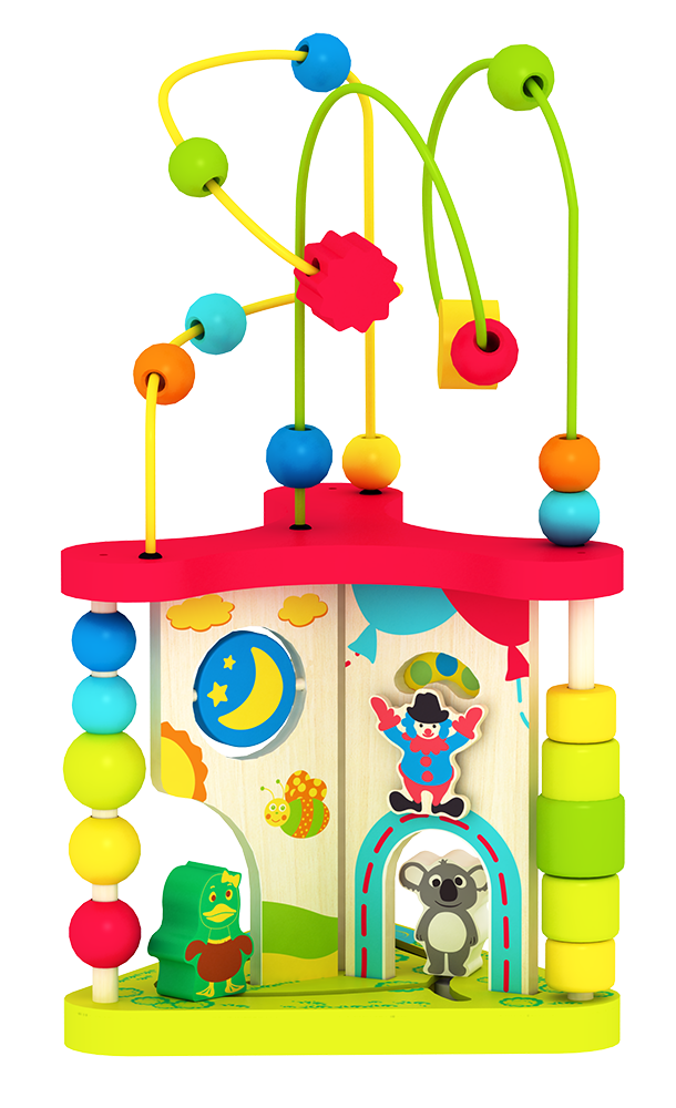 картинка Многофункциональная игрушка "Бизи Куб" UltraTOY BusyCube-56 деревянная от магазина Ultra-mart