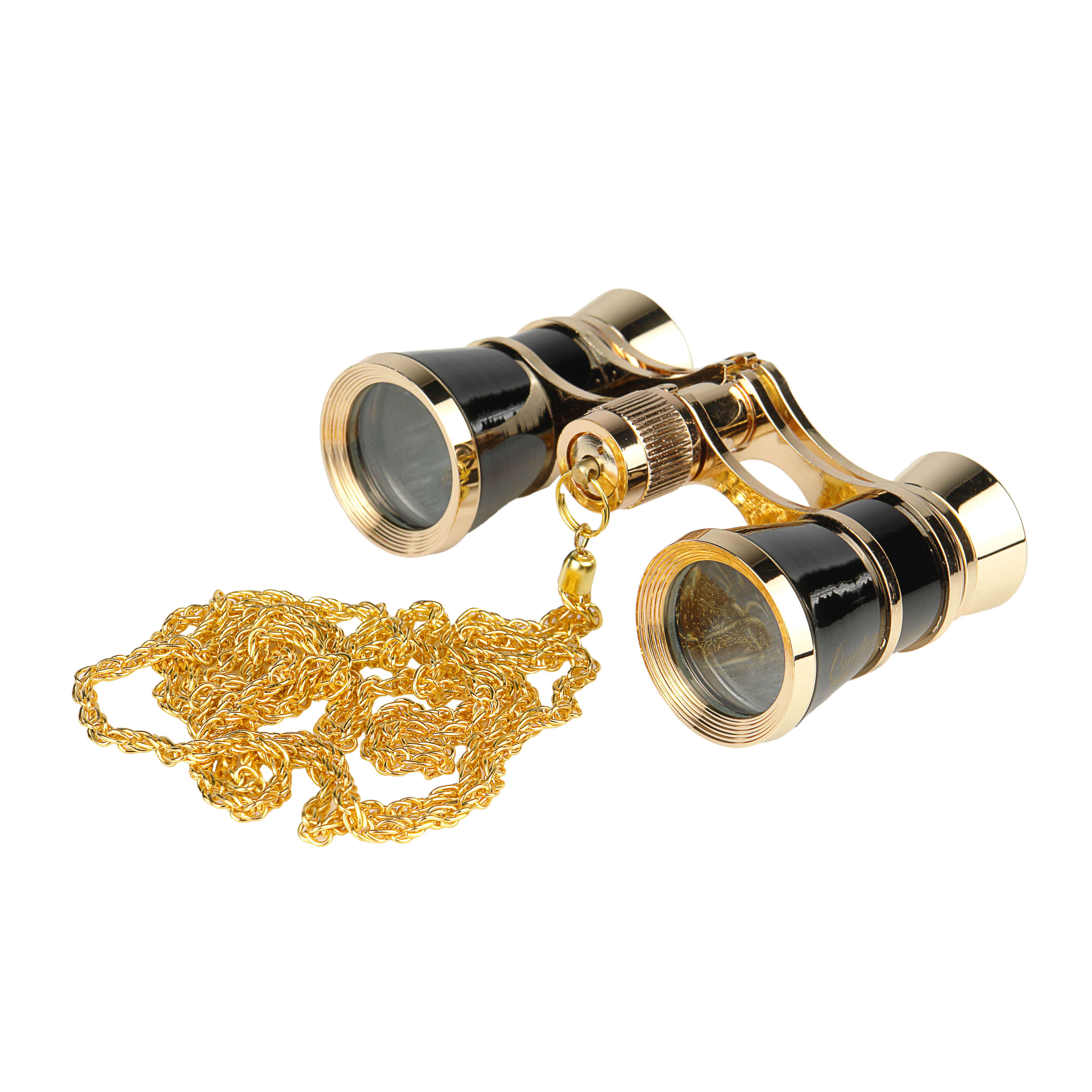 картинка Бинокль театральный Veber Opera БГЦ 3x25 с цепочкой, черный/золотой  арт.10996 от магазина Ultra-mart