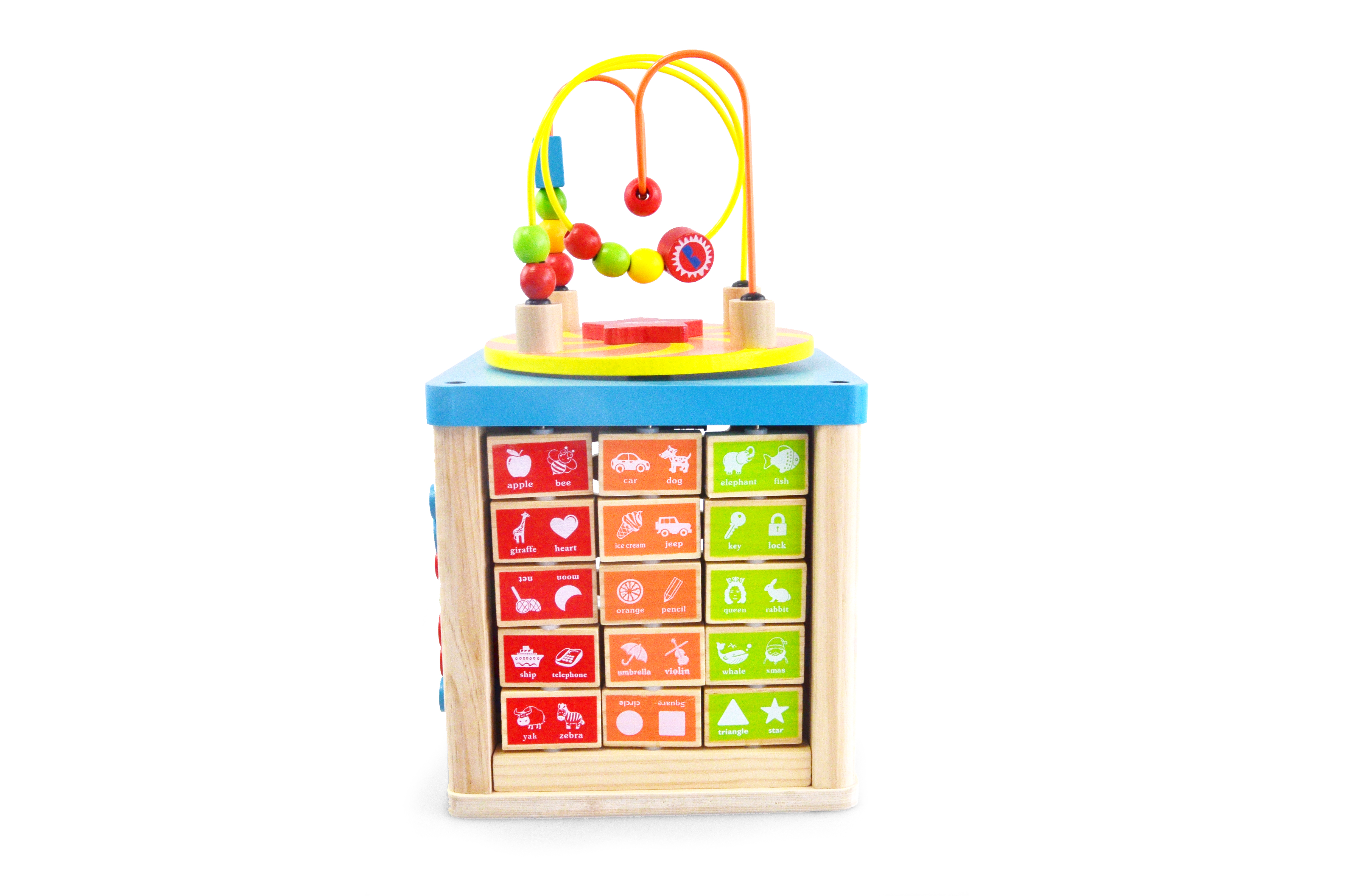 картинка Многофункциональная игрушка "Бизи Куб" UltraTOY BusyCube-48 деревянная от магазина Ultra-mart