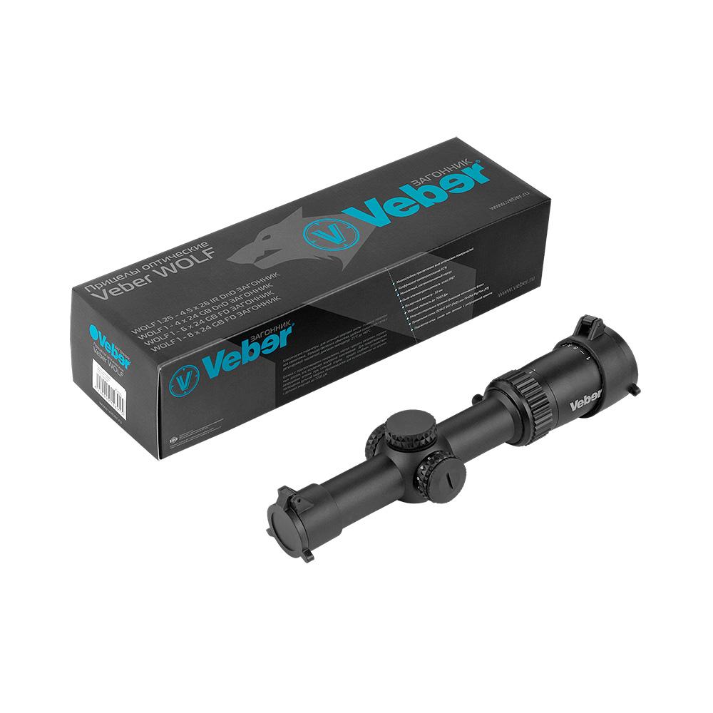 картинка Прицел оптический Veber Wolf 1-8x24 GB FD Загонник от магазина Ultra-mart