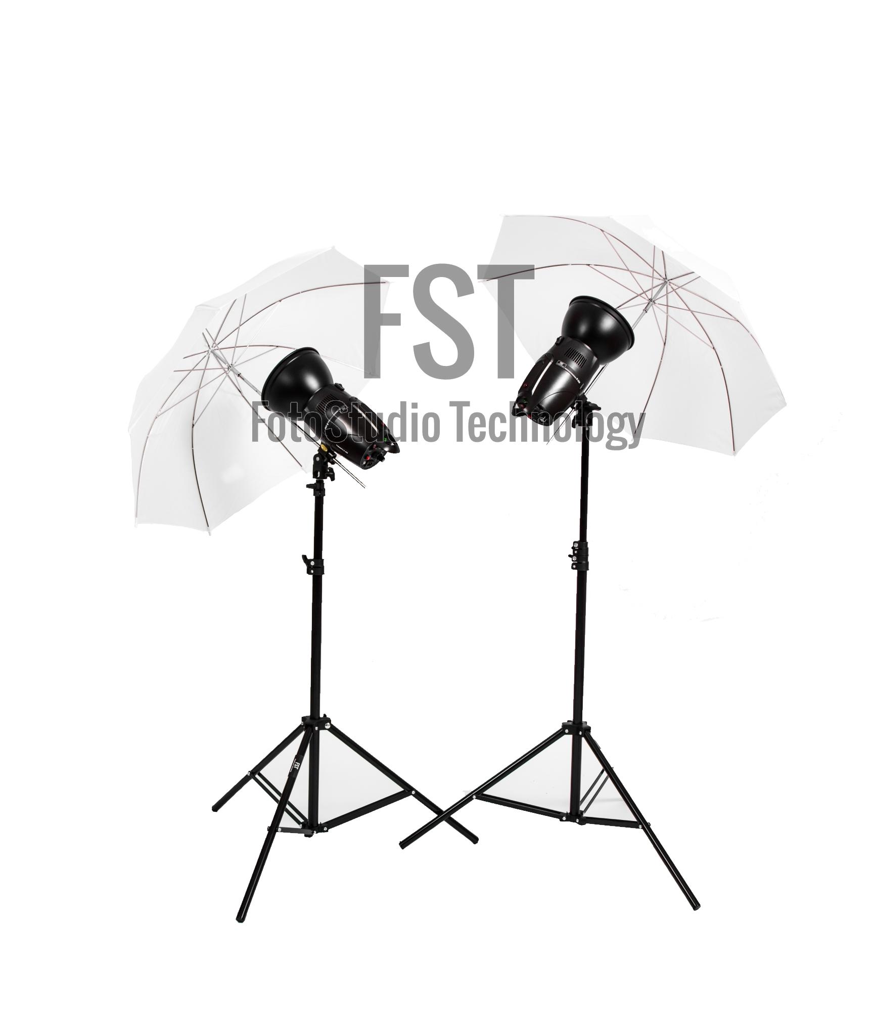 картинка Комплект импульсного света FST E-250 Umbrella Kit от магазина Ultra-mart