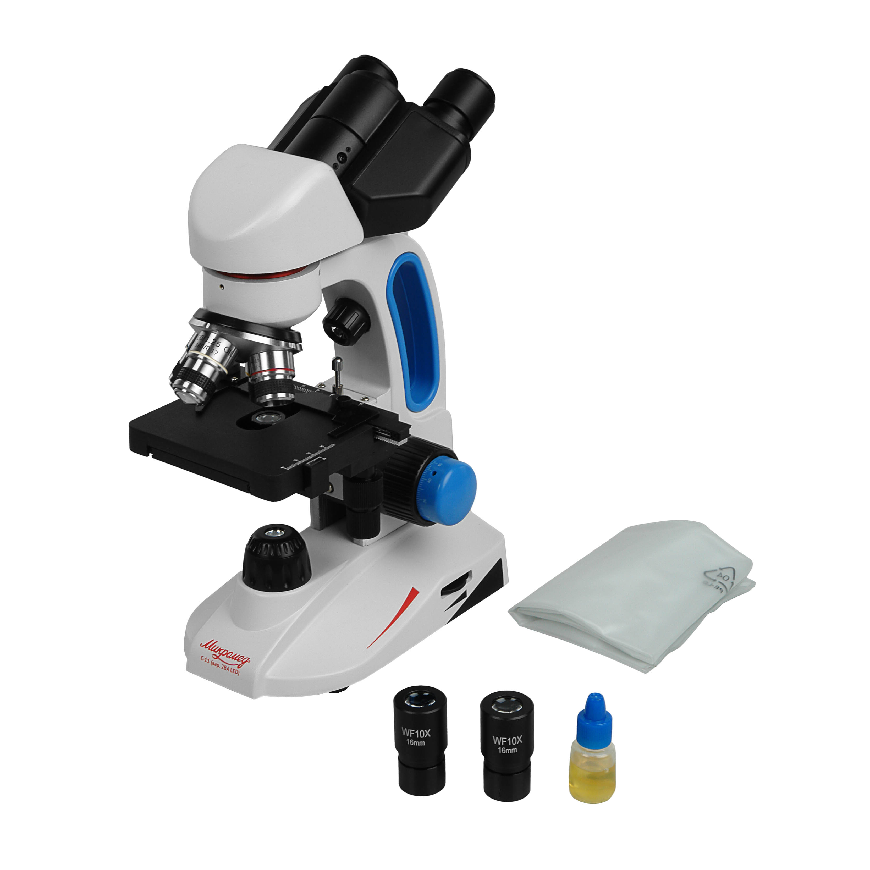 картинка Микроскоп биологический Микромед С-11 (вар. 2ВА LED) в кейсе  арт.31923 от магазина Ultra-mart