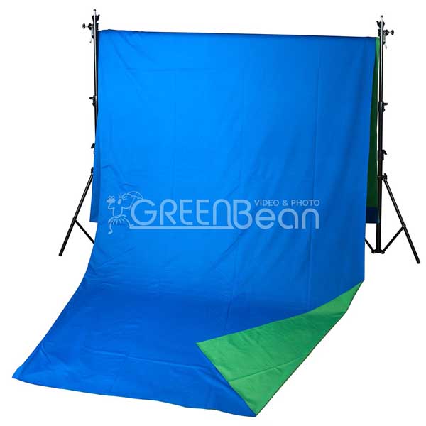 картинка Двухсторонний тканевый фон хромакей GreenBean Field 240 х 500 B/G от магазина Ultra-mart