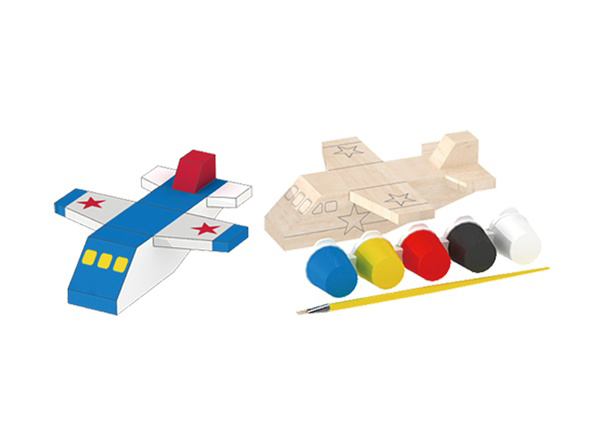 картинка Деревянный конструктор-раскраска UltraTOY "Самолет" от магазина Ultra-mart