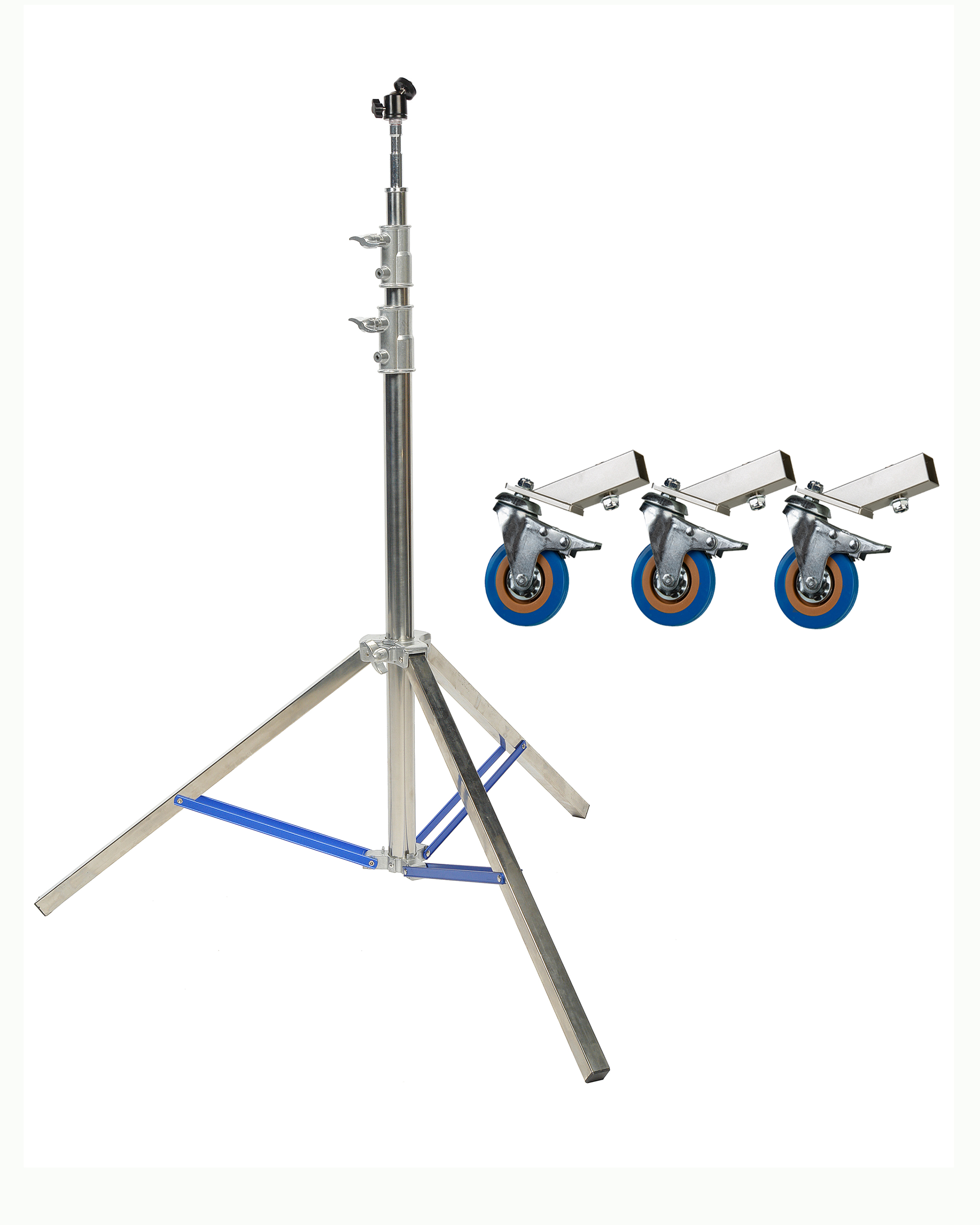 картинка Стойка стулийная GreenBean Titan 240 BABY STEEL с колесами  арт. 27411/32989 от магазина Ultra-mart