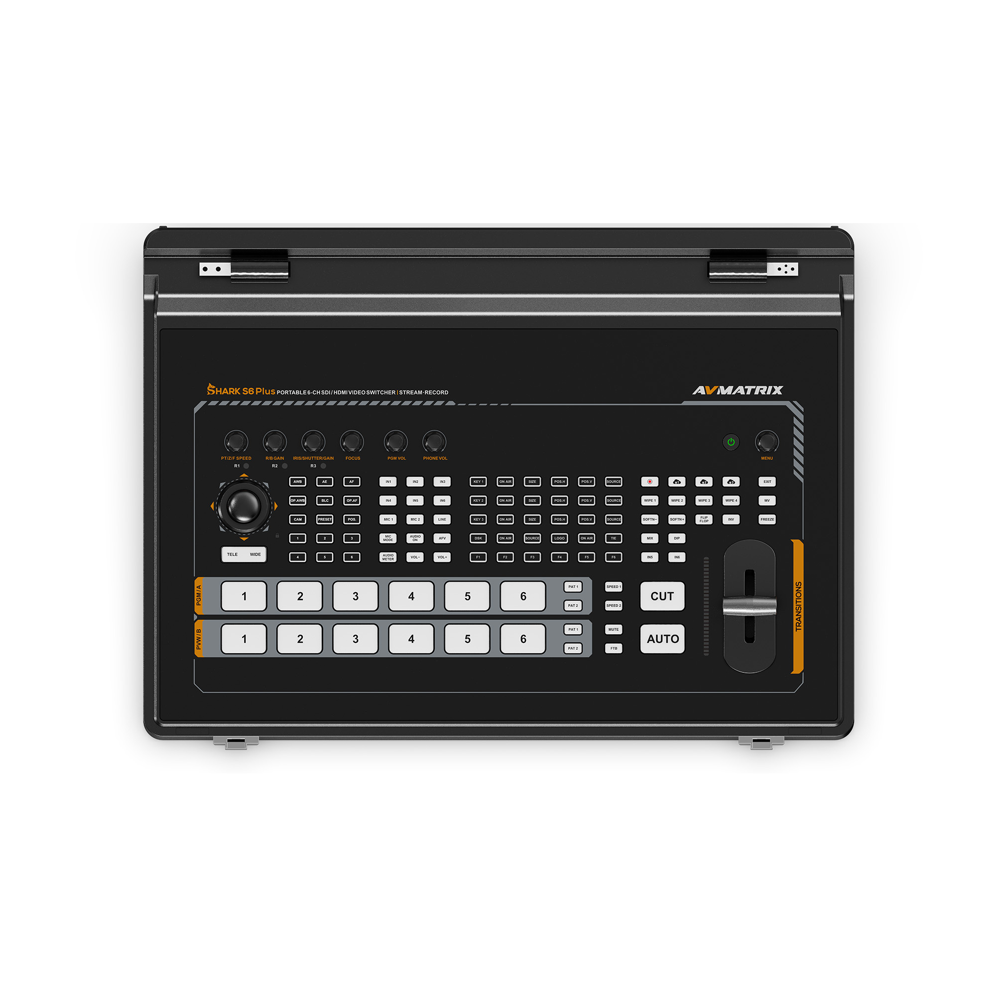 картинка Видеомикшер-стример AVMATRIX Shark S6 PLUS портативный 6CH SDI/HDMI от магазина Ultra-mart