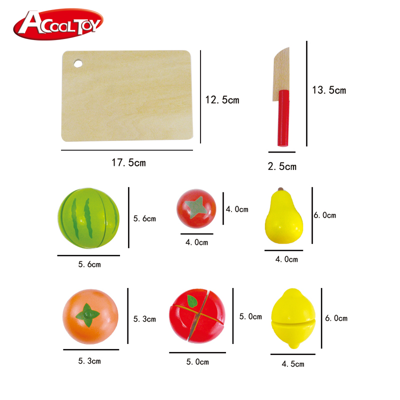 картинка Развивающая игрушка-фрукты UltraTOY Fruit-31 деревянная с ножом от магазина Ultra-mart