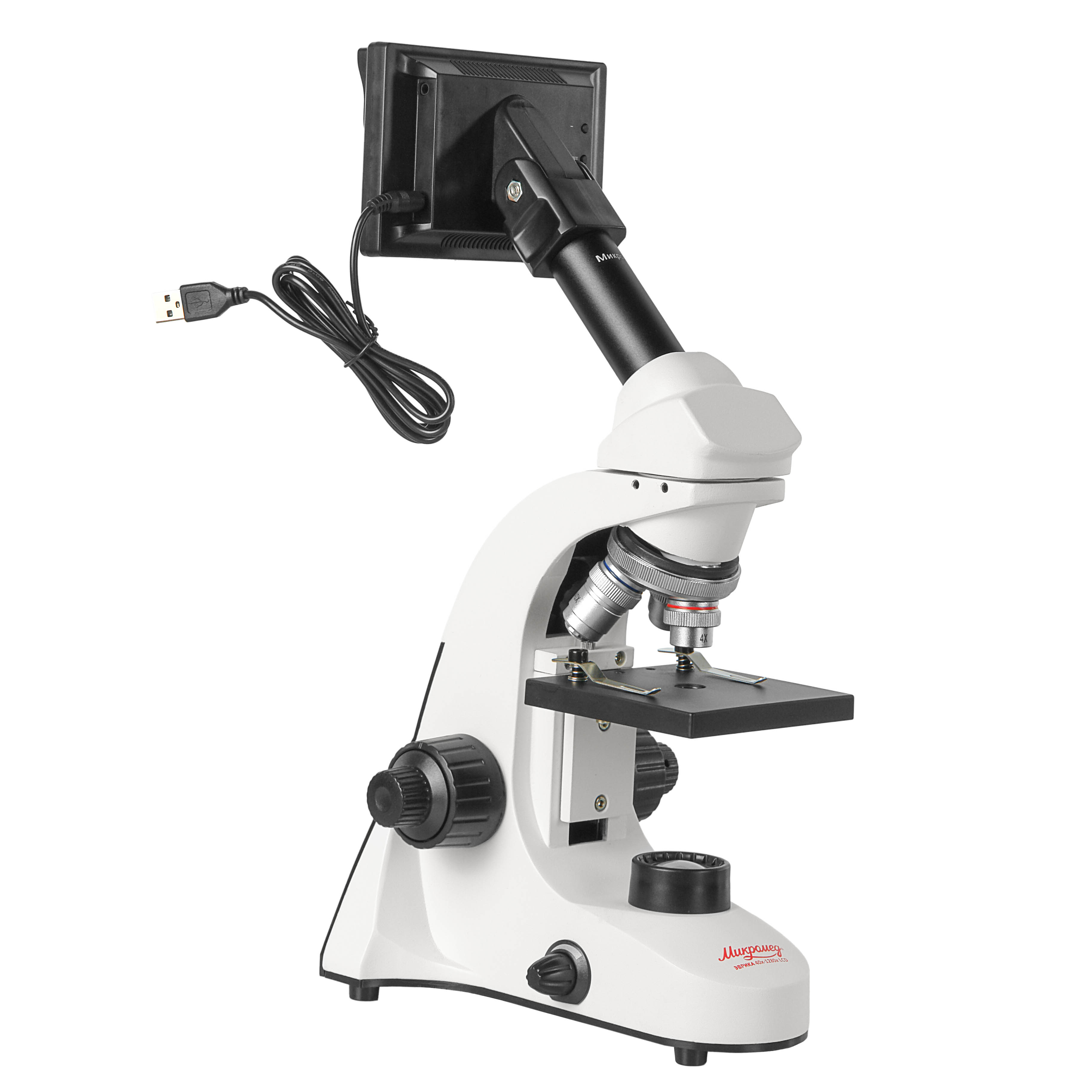 картинка Микроскоп школьный Эврика 40х-1280х LCD цифровой от магазина Ultra-mart