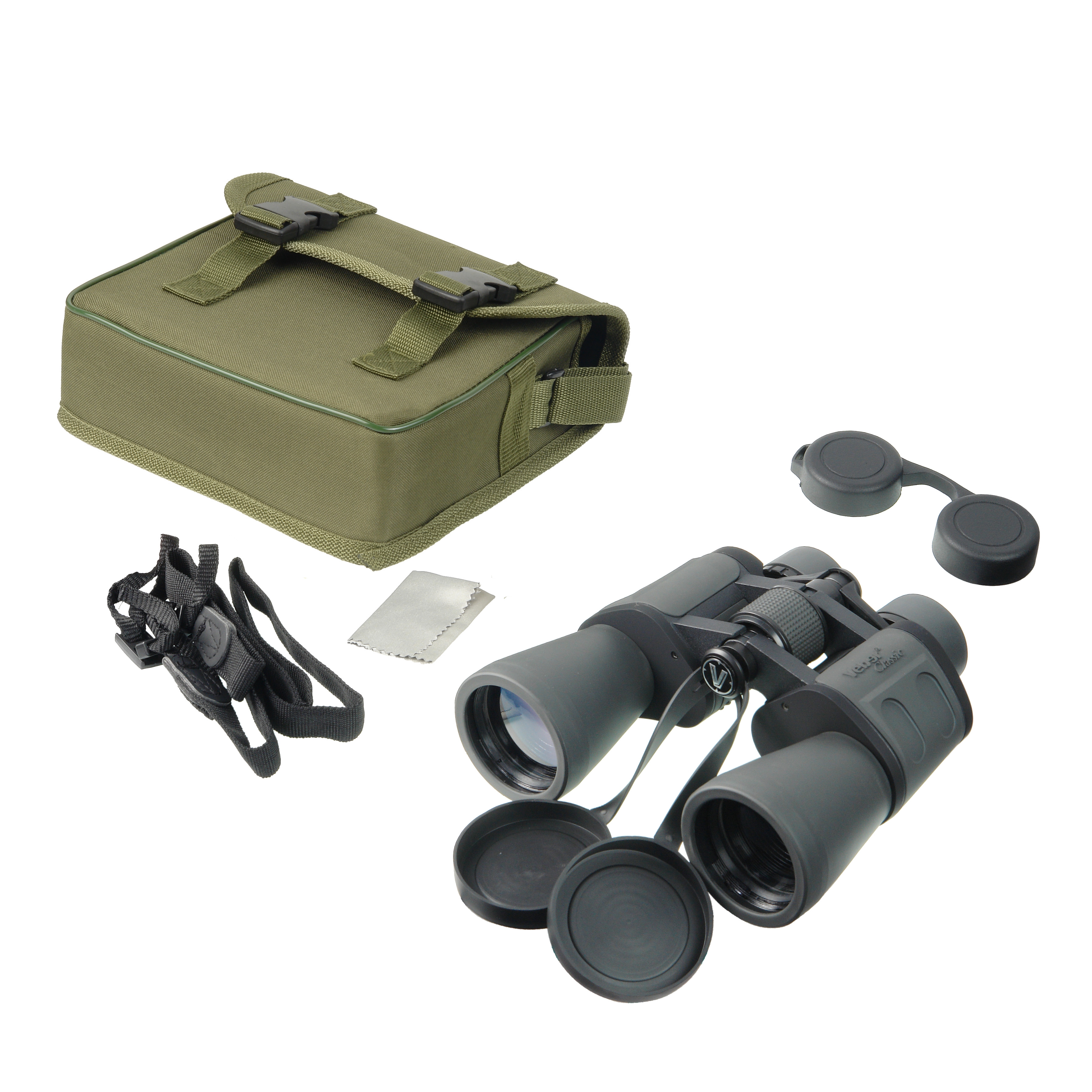 картинка Бинокль Veber Classic БПШЦ 10x50 VRWA широкоугольный, серый от магазина Ultra-mart