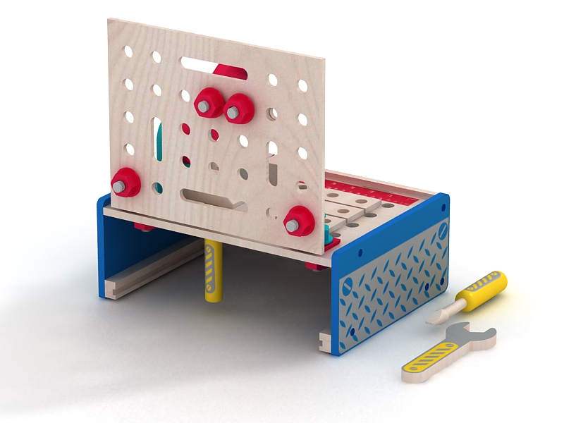 картинка Развивающая игрушка-инструменты UltraTOY Tools-75 деревянная (33 предмета) от магазина Ultra-mart