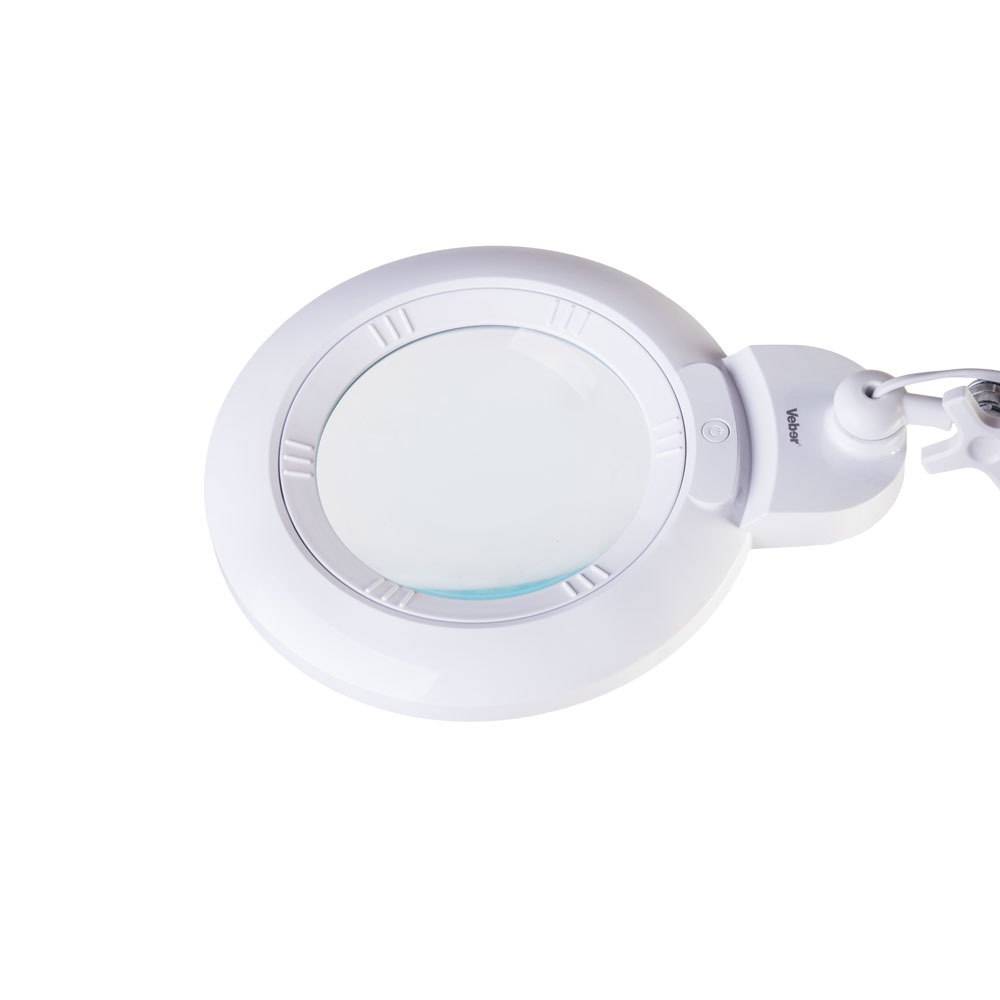 картинка Лупа 8608D 3D/5D (3 дптр, 5 дптр, 150 мм) на струбцине с подсветкой LED от магазина Ultra-mart
