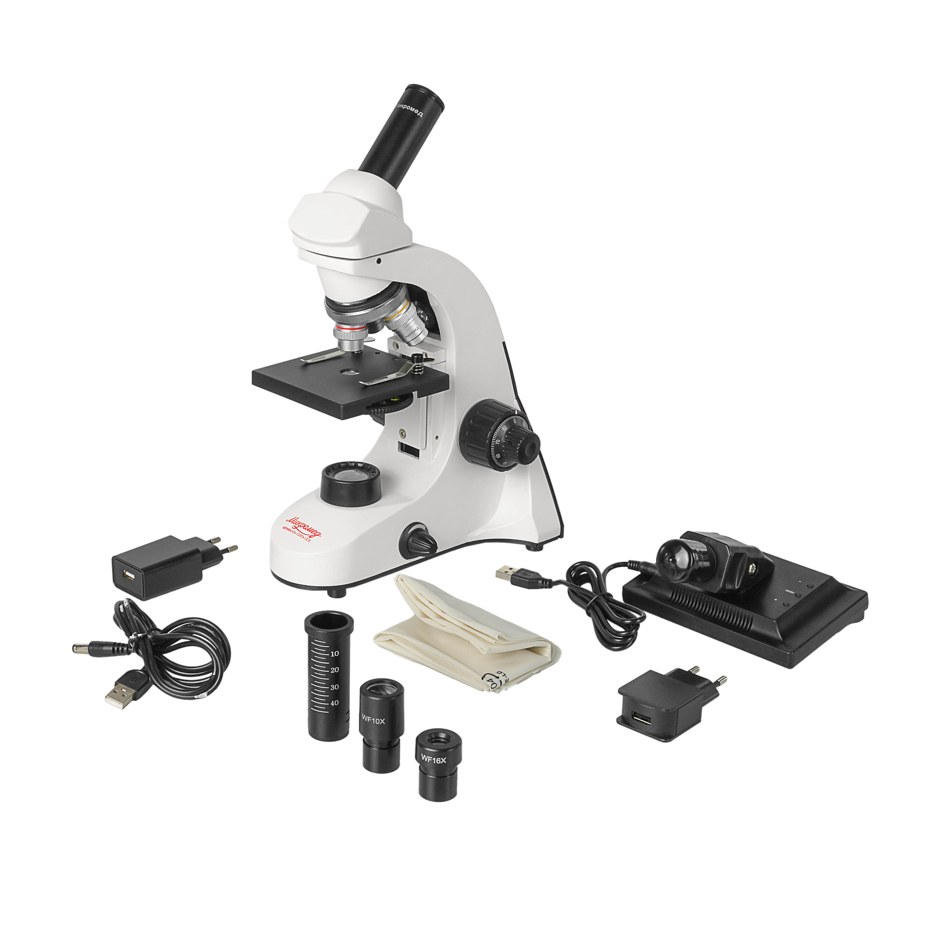 картинка Микроскоп школьный Эврика 40х-1280х LCD цифровой от магазина Ultra-mart